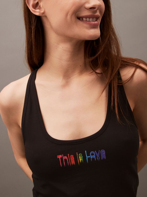 Slim Monogram Tank Dress - Pride