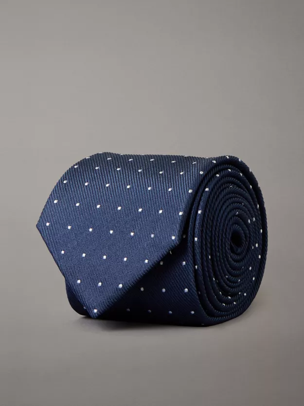Silk Blend Dotted Tie