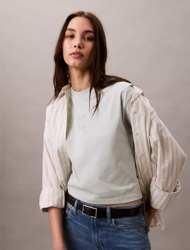 Cropped Monogram T-shirt