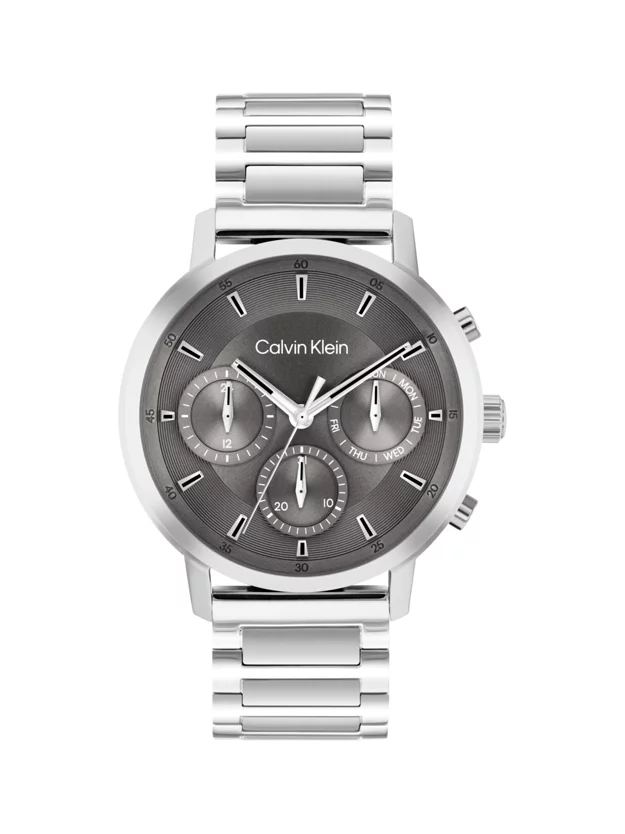 Stainless Steel Multifunction Watch