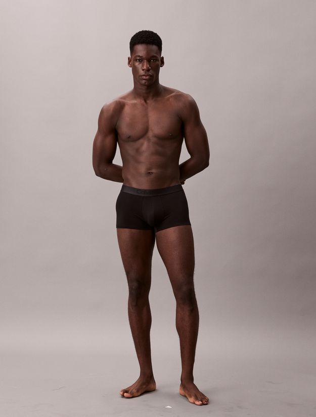 3 Pack Low Rise Trunks - CK Black