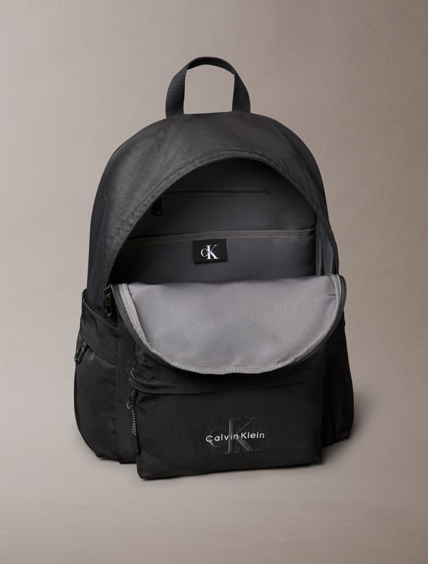 Nylon Monogram Logo Backpack