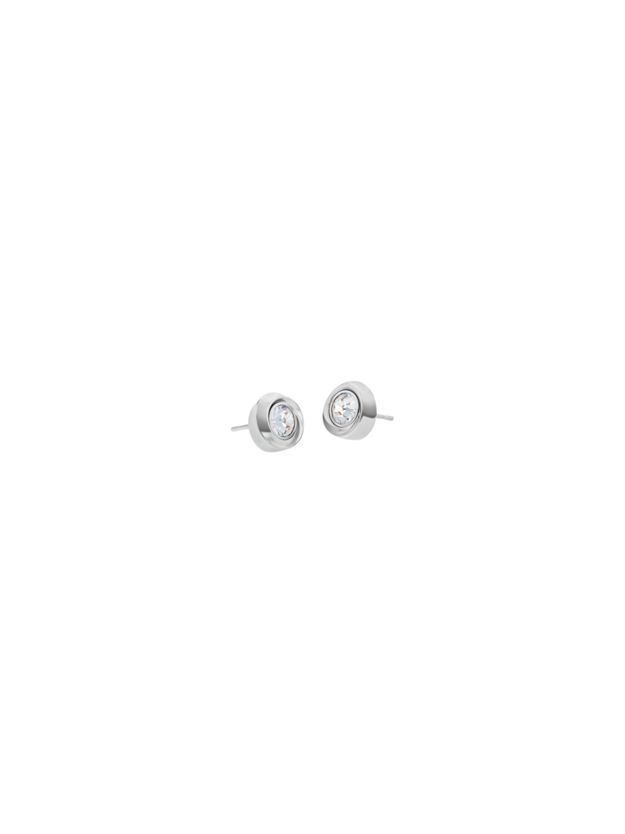Stainless Steel Crystal Stud Earrings