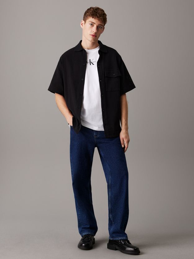 Relaxed Structured Short Sleeve Shirt