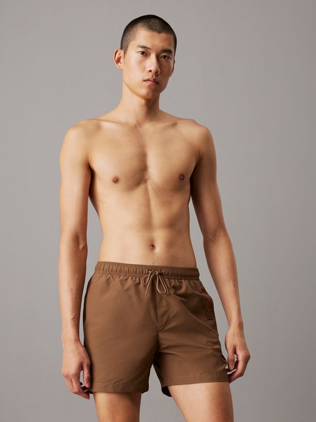 Medium Drawstring Swim Shorts - Logo Embroidery