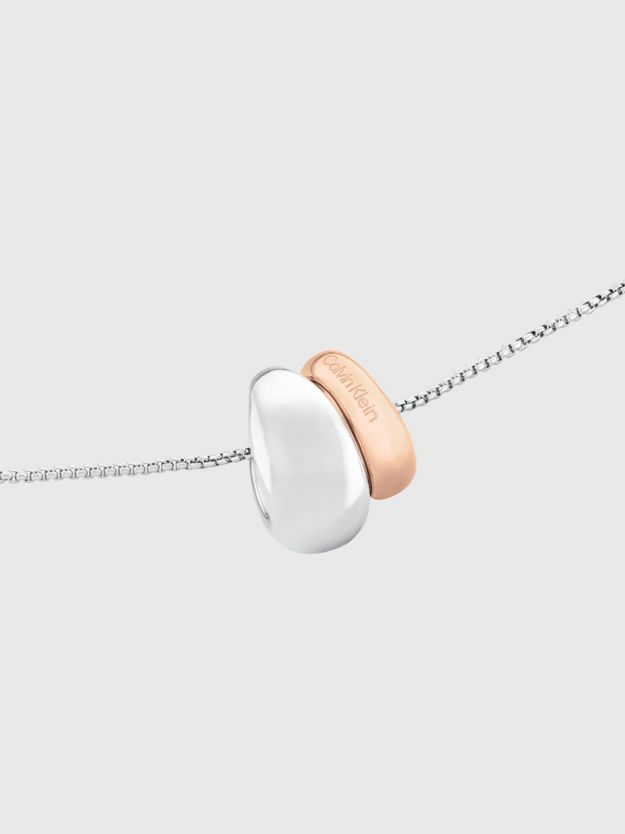 Two Tone Pendant Necklace