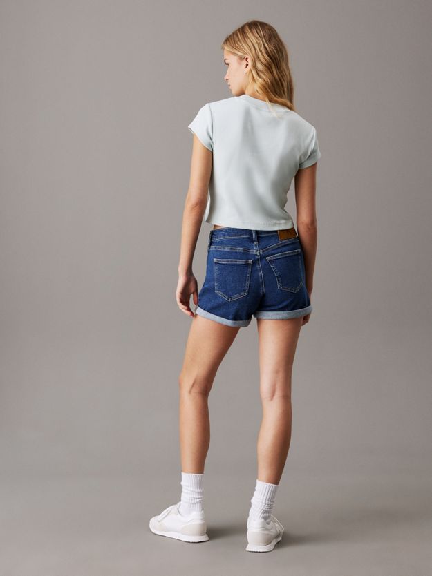 Slim Denim Shorts
