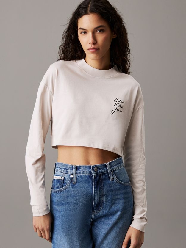 Cropped Long Sleeve T-shirt
