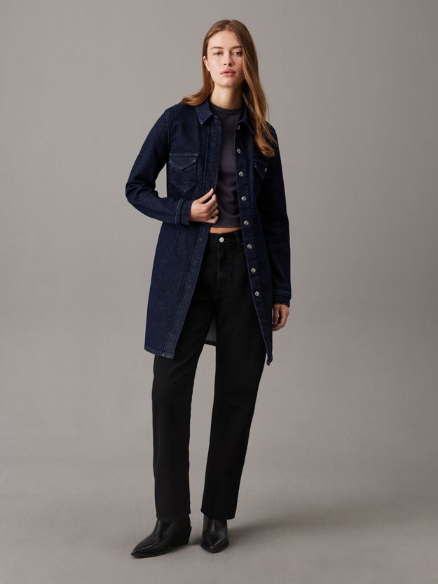 Fitted Denim Shirt Dress
