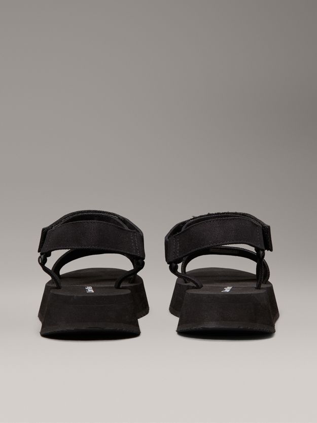 Canvas Platform Sandals