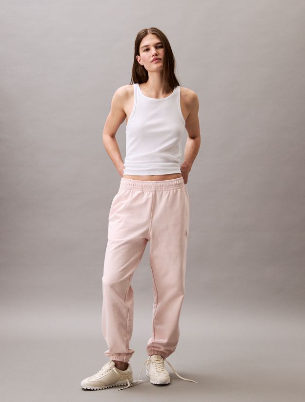 Cotton Terry Monogram Joggers