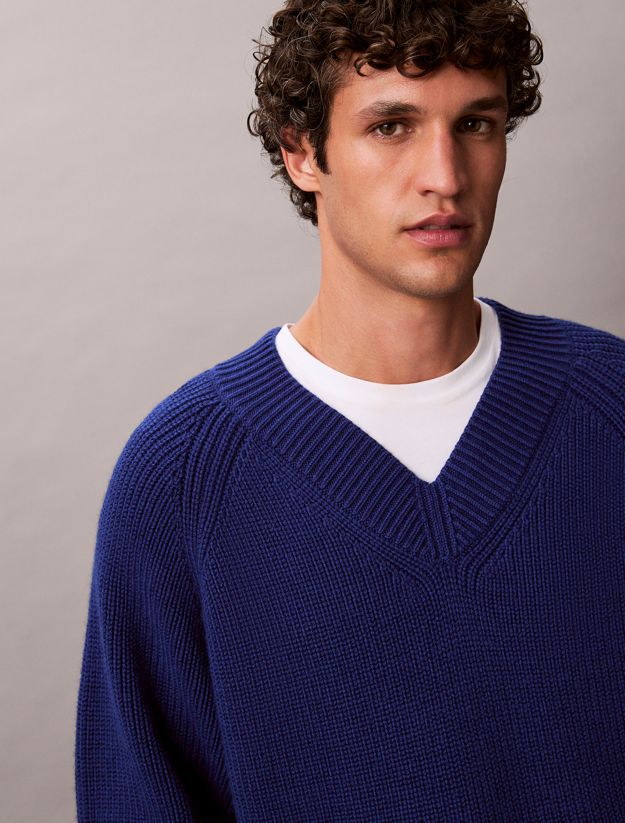 Wool Blend V-Neck Jumper