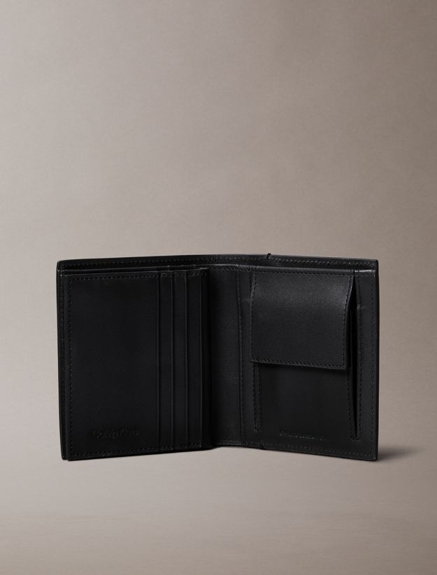 Plaque Logo Trifold Wallet