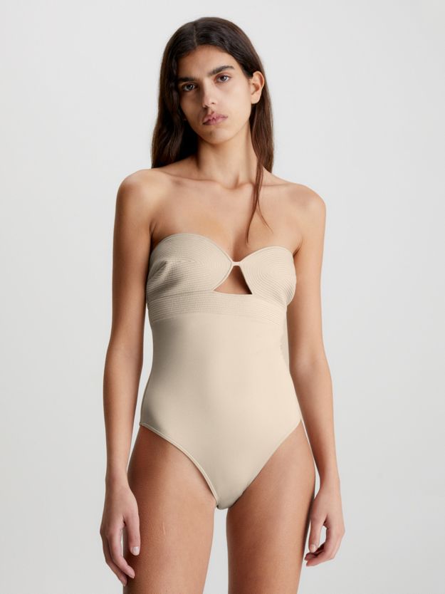 Halter Neck Swimsuit - Structured