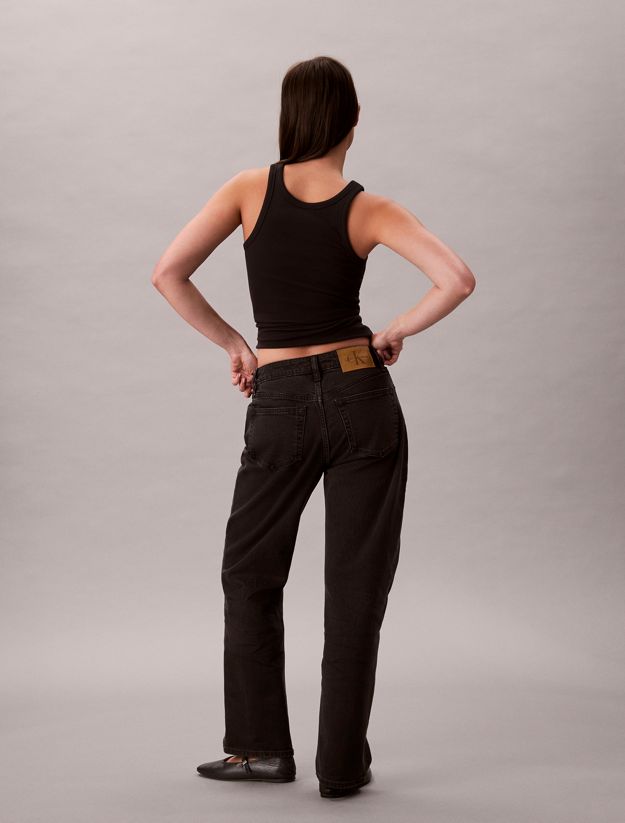 High Rise Straight Jeans