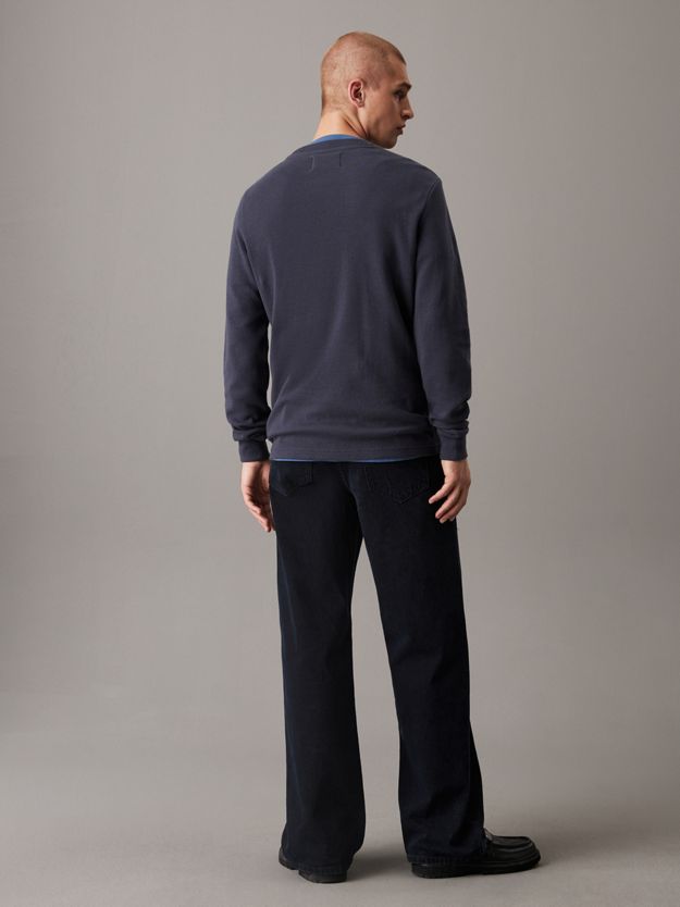 Slim Long Sleeve Waffle T-shirt