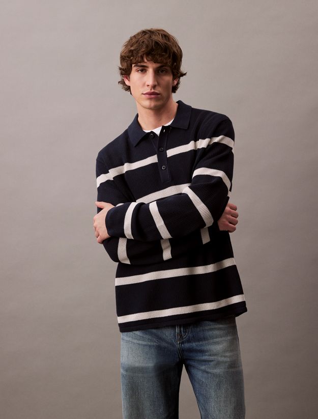 Striped Relaxed Polo