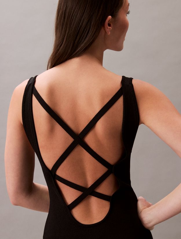Cross Back Mini Dress