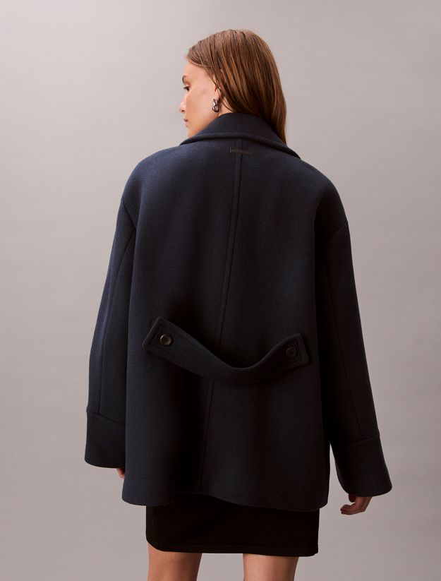 Wool Blend Peacoat