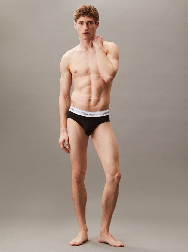 3 Pack Hip Briefs - Icon Cotton Stretch