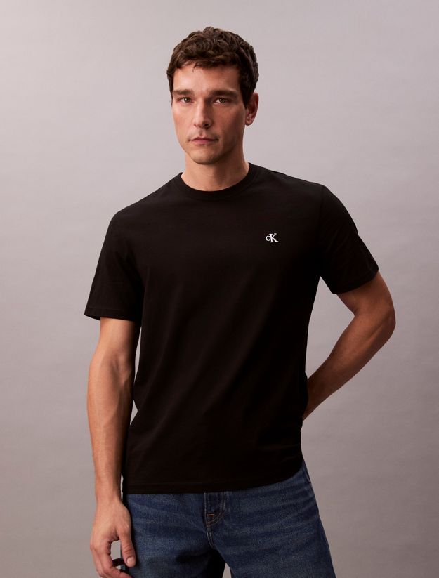 Embroidered Monogram Logo Relaxed T-Shirt