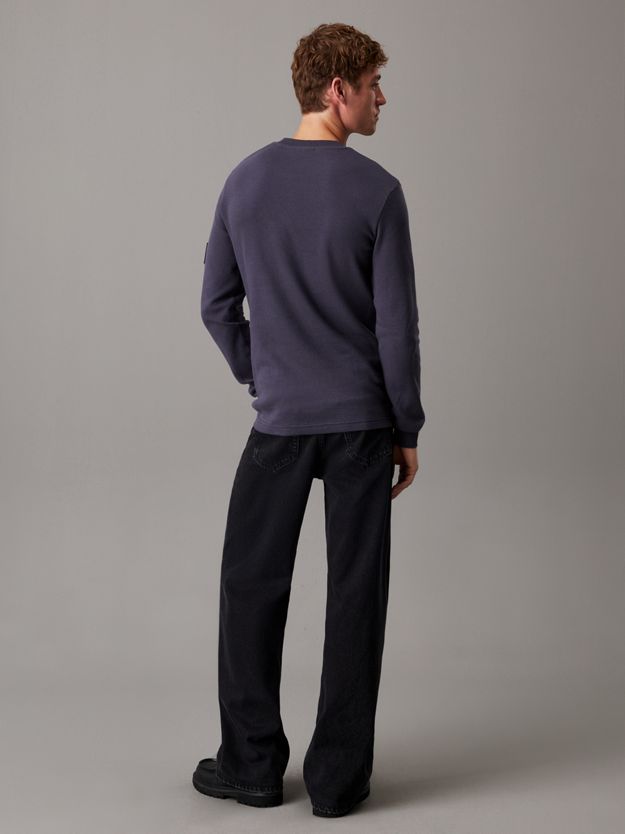 Slim Long Sleeve Waffle T-shirt