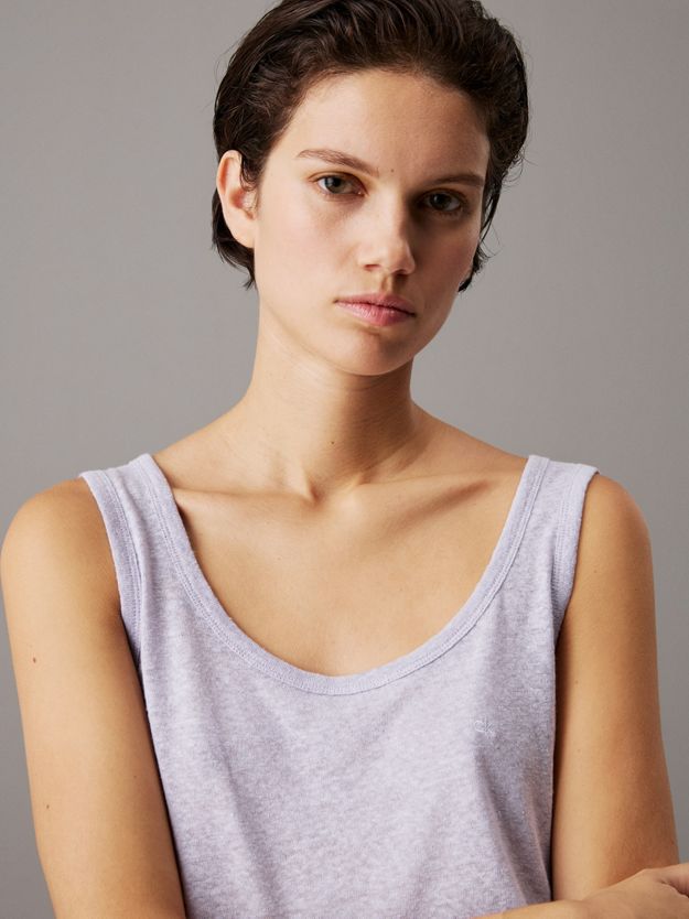 Slim Linen Jersey Tank Top