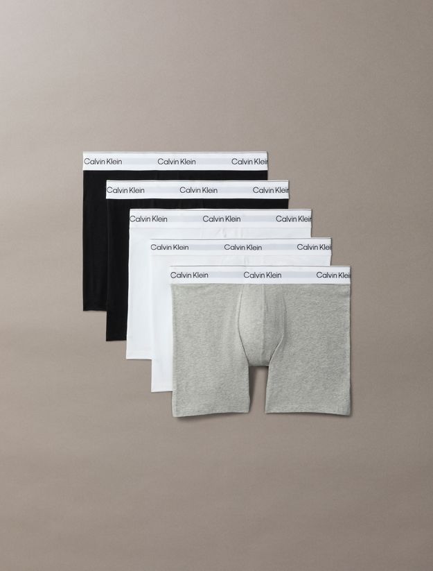 5 Pack Boxer Briefs - Icon Cotton Stretch