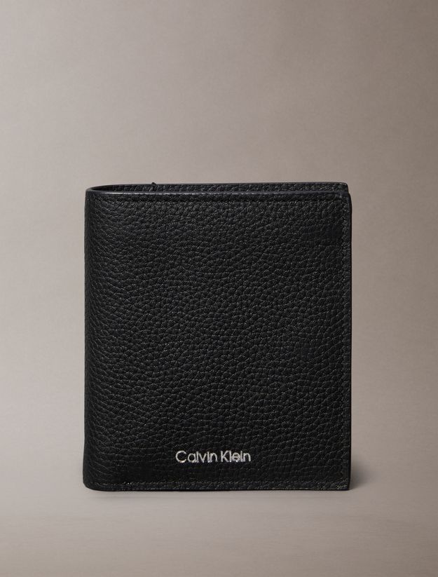 Embossed Logo Trifold Wallet and Card Holder