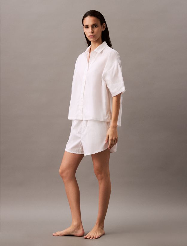 Cotton Poplin Pyjama Shorts