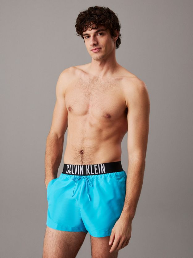 Logo Waistband Swim Shorts - Intense Power