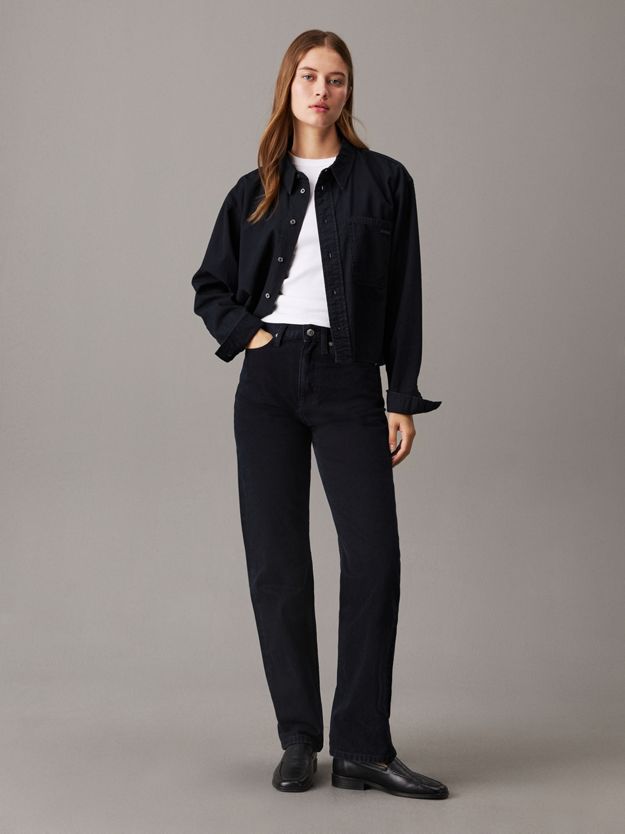 High Rise Straight Jeans