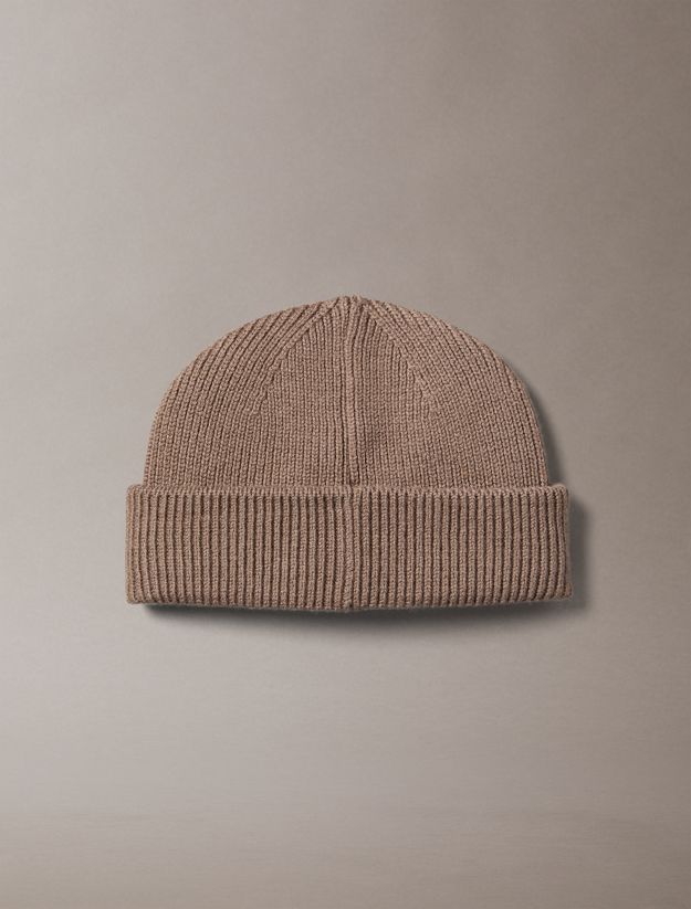 Wool Cashmere Blend Fisherman Beanie