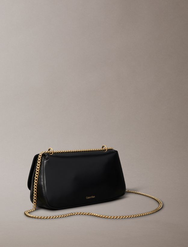 Monogram Logo Hardware Chain Small Shoulder Bag