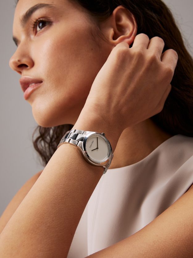 Crystal Bezel Bracelet Watch