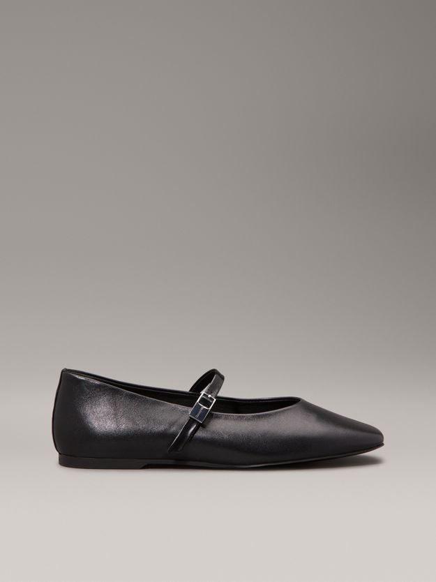 Leather Mary Jane Ballerinas
