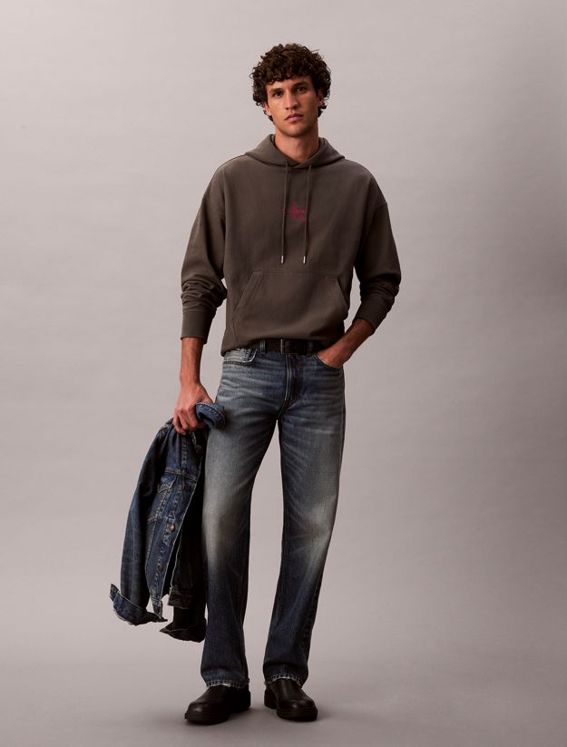 Premium Fleece Monogram Logo Hoodie