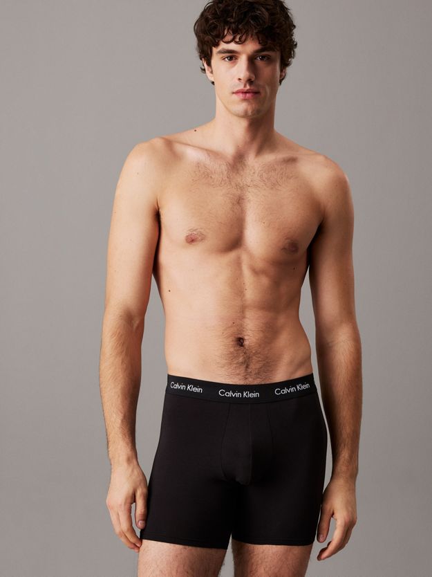 5 Pack Boxer Briefs - Cotton Stretch