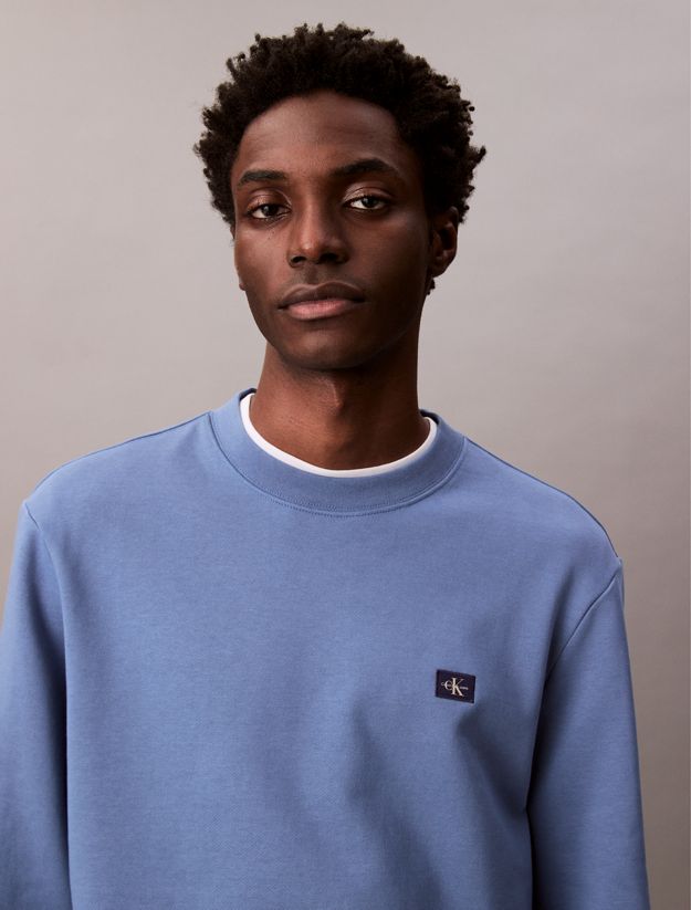 Cotton Terry Badge Sweatshirt