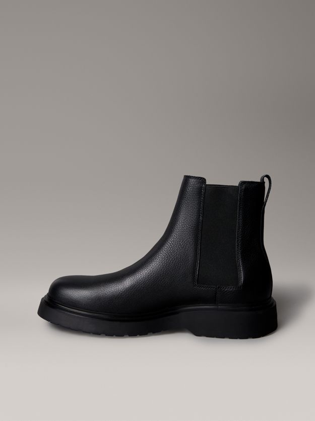 Tumbled Leather Chelsea Boots