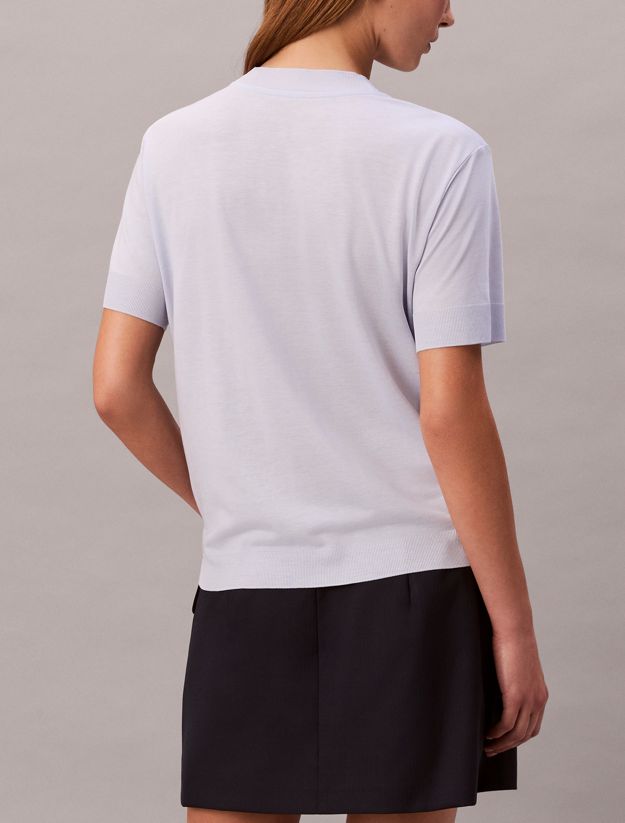 Lyocell Mock Neck T-shirt