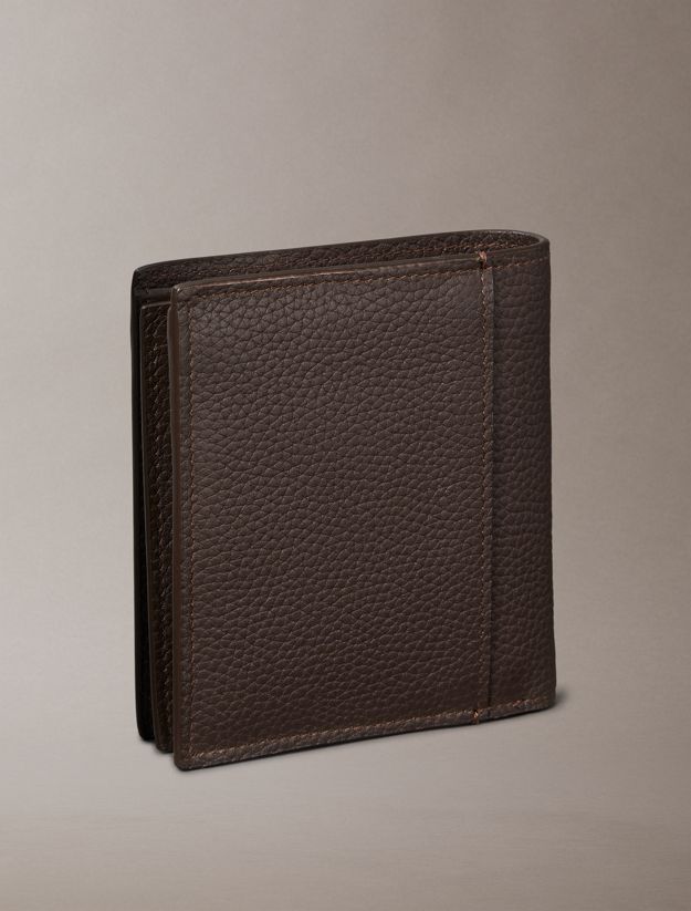 Embossed Logo Trifold Wallet and Card Holder
