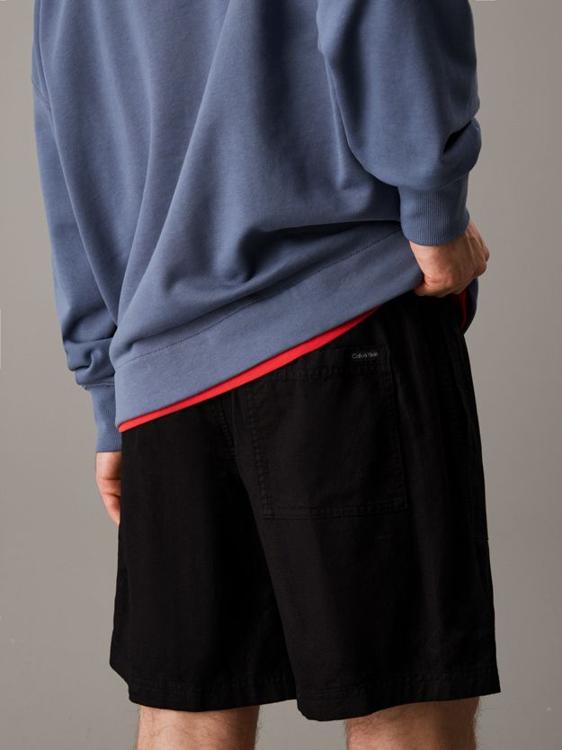 Cotton Linen Twill Shorts