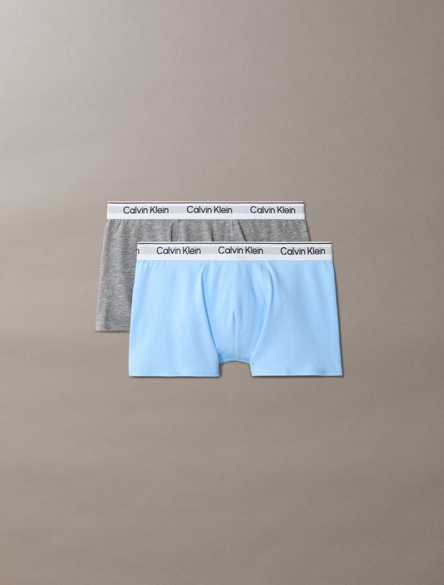 2 Pack Boys Trunks - Icon Cotton Stretch