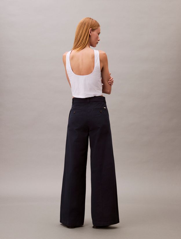 Relaxed Straight Chino Trousers