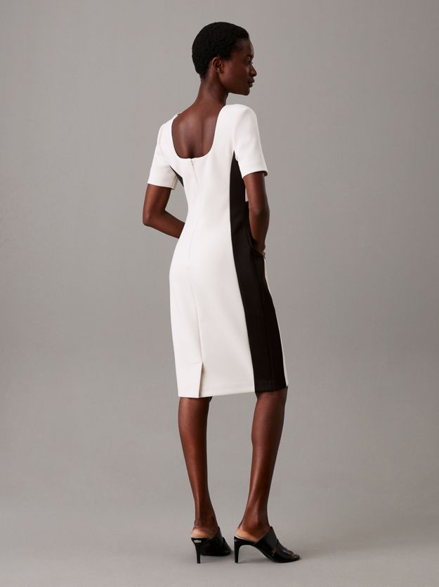 Slim Two Colour Dress