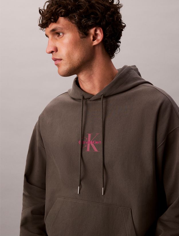 Premium Fleece Monogram Logo Hoodie
