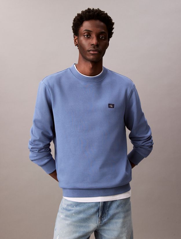 Cotton Terry Badge Sweatshirt