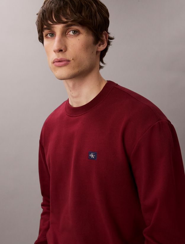 Cotton Terry Badge Sweatshirt