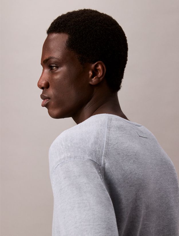 Linen Blend Dual Tone Jumper